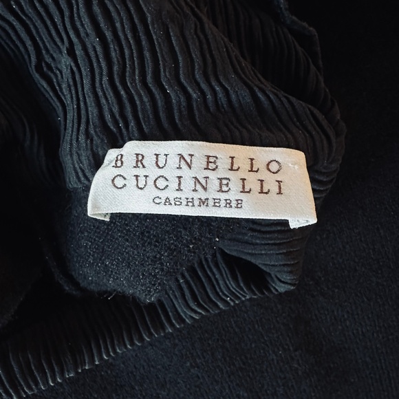 BLACK BRUNELLO CUCINELLI CASHMERE SWEATER - Picture 6 of 7